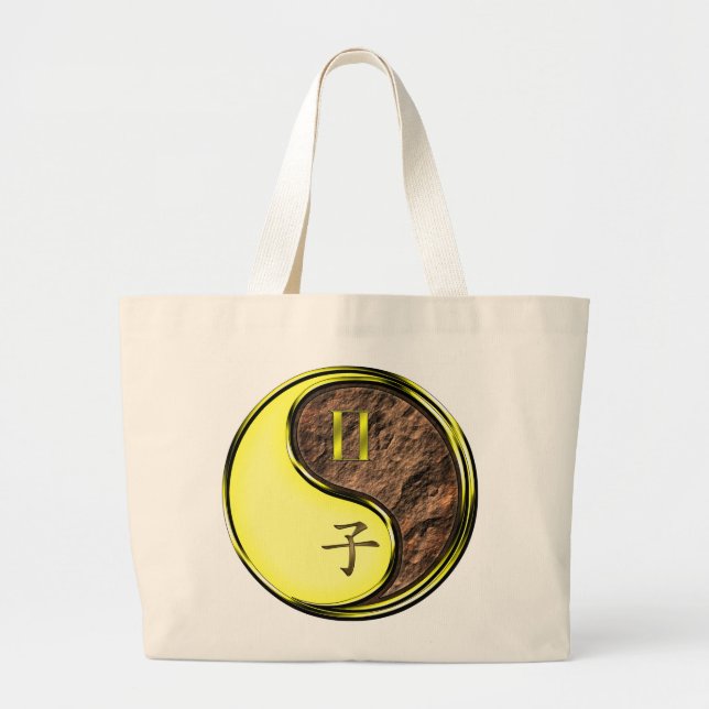 Bolsa Tote Grande Gemini & Earth Rat (Frente)