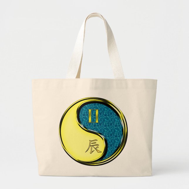 Bolsa Tote Grande Gemini & Water Dragon (Frente)