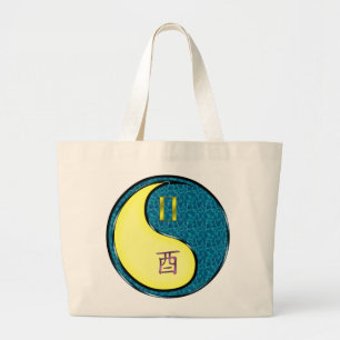 Bolsa Tote Grande Gemini & Water Rooster
