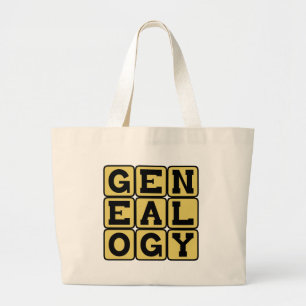 Bolsa Tote Grande Genealogia, Estudo de Árvores Genealógicas