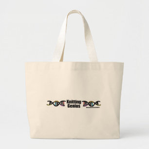 Bolsa Tote Grande Gênio de tricô
