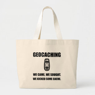 Bolsa Tote Grande Geocaching retrocedeu o esconderijo