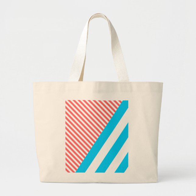 Bolsa Tote Grande geométrico, abstrato (Frente)