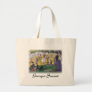 Bolsa Tote Grande Georges Seurat - um domingo no La Jatte grandioso