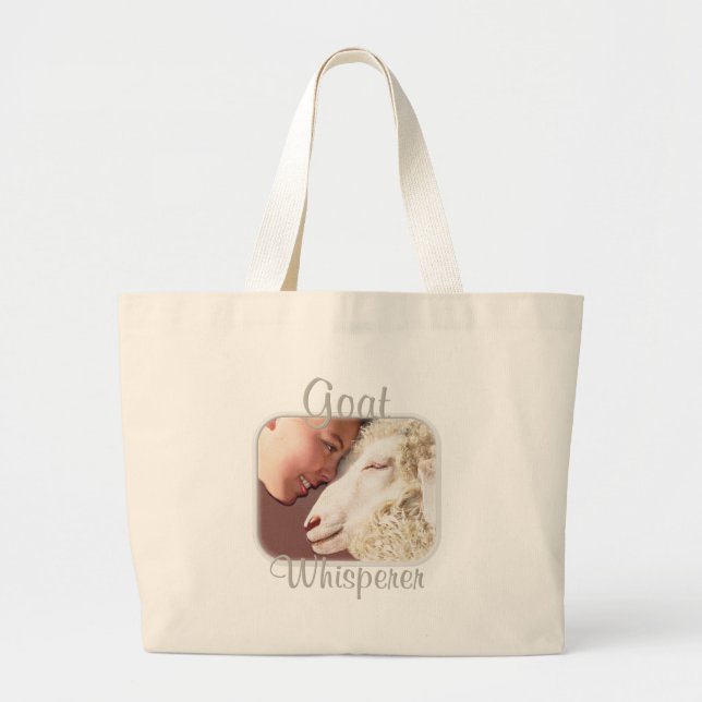 Bolsa Tote Grande Gifts Goat Whisperer (Frente)