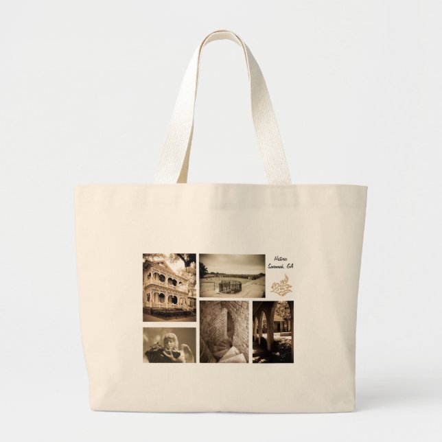 Bolsa Tote Grande Gingercake House - Savannah, GA (Frente)