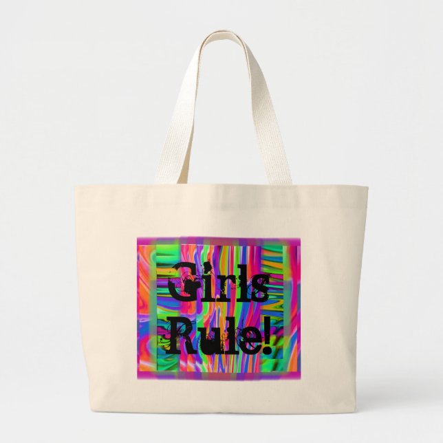 Bolsa Tote Grande GirlsRule! por FlyingBeauties (Frente)