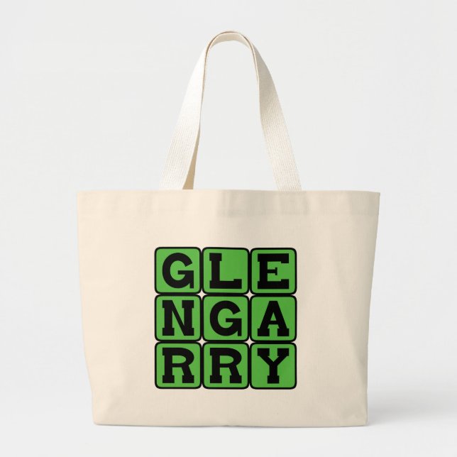 Bolsa Tote Grande Glengarry, Chapéu em Forma de Barco (Frente)