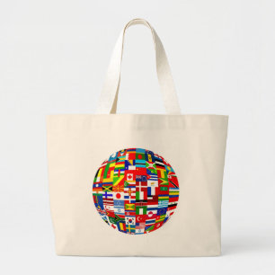 Bolsa Tote Grande Globo da bandeira