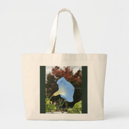 Bolsa Tote Grande Glória da Manhã Azul de Outono 