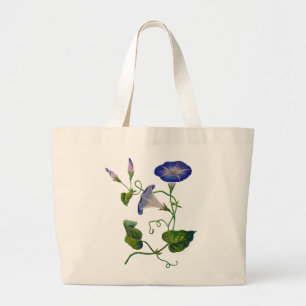 Bolsa Tote Grande Glórias Azuis Bordados