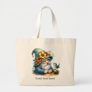 Bolsa Tote Grande Gnomo-doce amante Grande Grande
