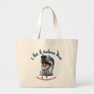 Bolsa Tote Grande Gnomo Run Home Run Dog