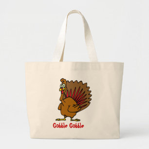 Bolsa Tote Grande Gobble Gobble - Ação de Graças