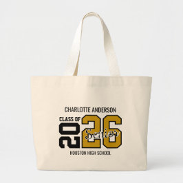 Bolsa Tote Grande Gold Congrats Graduation