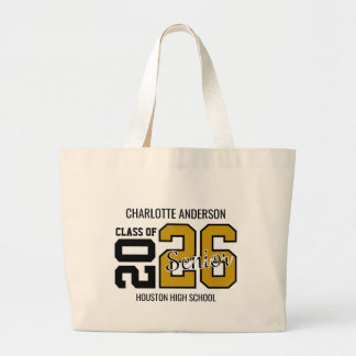 Bolsa Tote Grande Gold Congrats Graduation