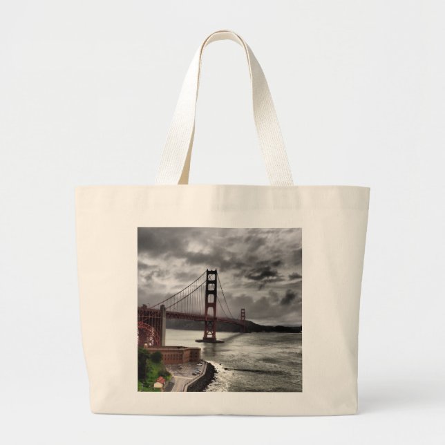 Bolsa Tote Grande Golden gate bridge (Frente)