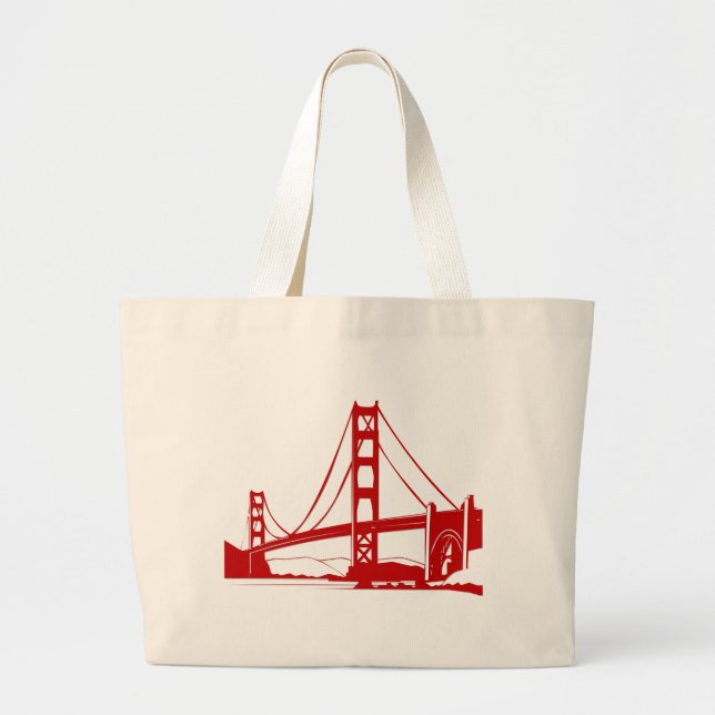 Bolsa Tote Grande Golden gate bridge - San Francisco, CA (Frente)