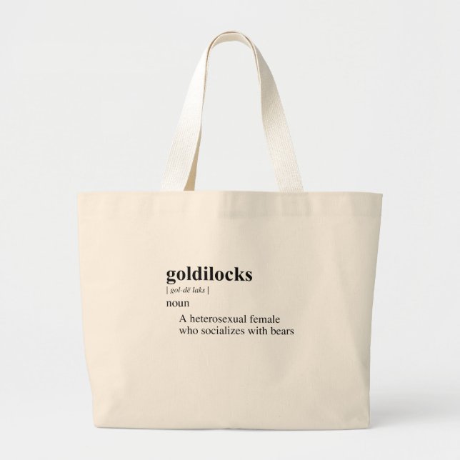 BOLSA TOTE GRANDE GOLDILOCKS (Frente)