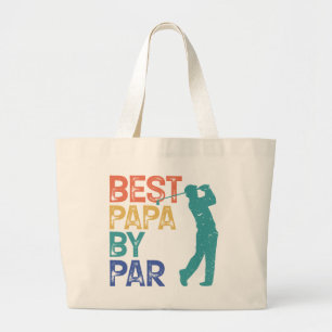 Bolsa Tote Grande Golfista Retro - Melhor Papa De Par