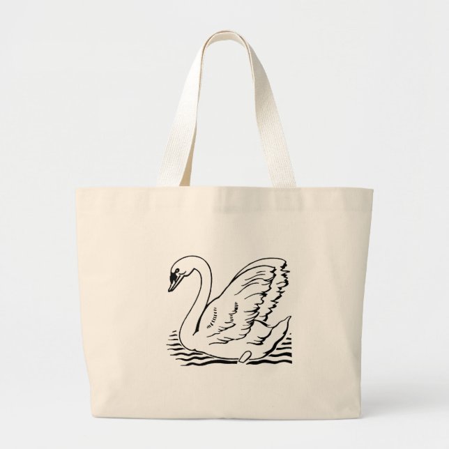Bolsa Tote Grande Graceful Swan (Frente)