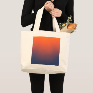Bolsa Tote Grande Gradiente de Brasa da Meia-Noite