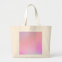 Bolsa Tote Grande Gradiente Pastel de Algodão Doce Sonhador
