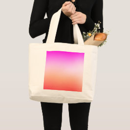 Bolsa Tote Grande Gradiente Radioso de Pôr do Sol Pastel