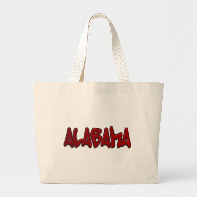 Bolsa Tote Grande Grafite do Alabama (Frente)