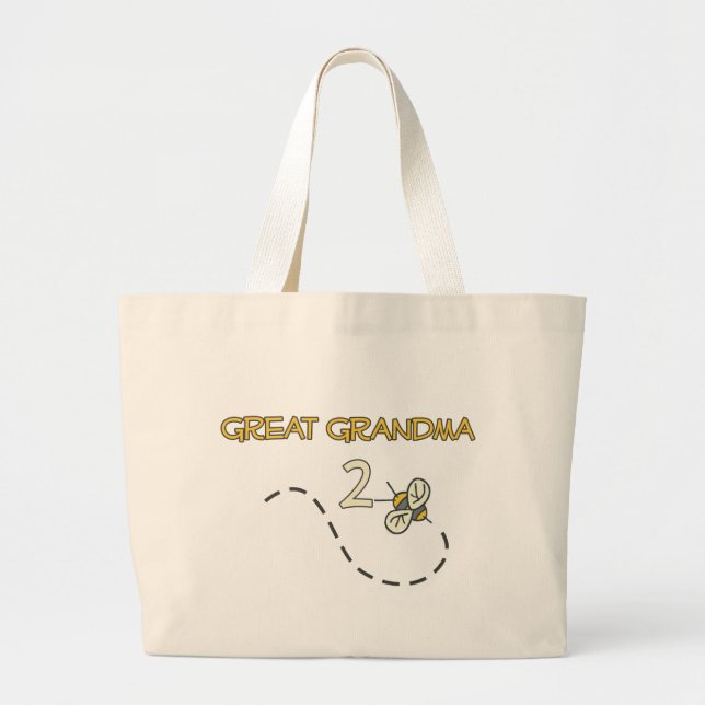 Bolsa Tote Grande Grande abelha da avó 2 (Frente)