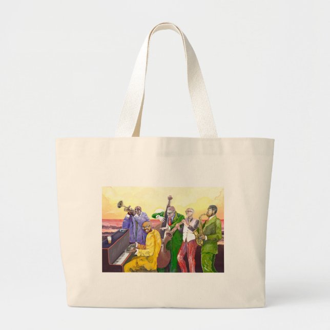 Bolsa Tote Grande ** Grande Banda JAzz ** (Frente)