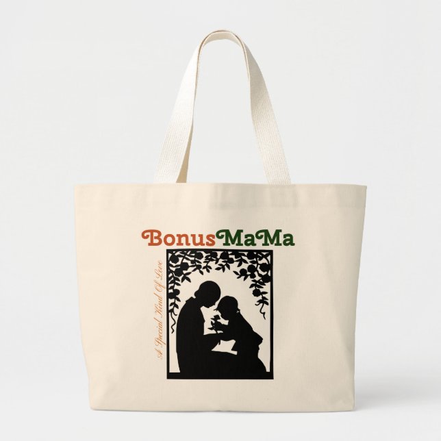 Bolsa Tote Grande Grande Bolsa de Bônus Especial MaMa - Presente par (Frente)