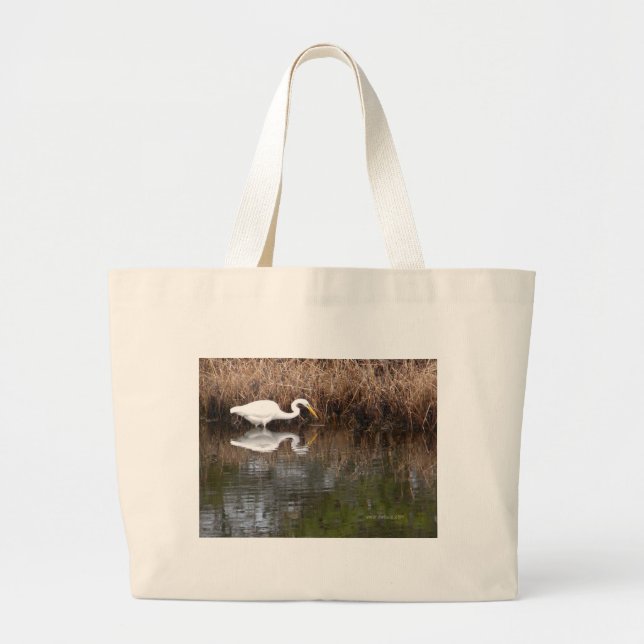 Bolsa Tote Grande Grande Egret 1 (Frente)
