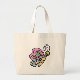 Bolsa Tote Grande Grande inspirado pelo bolsa das borboletas