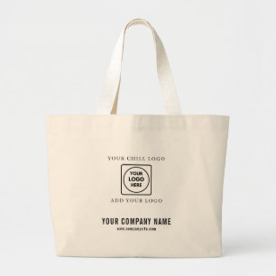 Bolsa Tote Grande Grande Retângulo Personalizado Logotipo Texto Marc