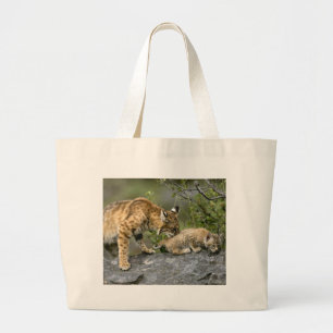 Bolsa Tote Grande Grandes Gatos - 9