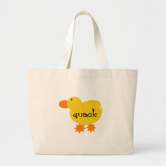 Bolsa Tote Grande Grasnado amarelo do pato