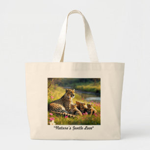 Bolsa Tote Grande "Gravatas familiares na natureza"