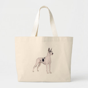 Bolsa Tote Grande Great Dane (A) - Harlequin em pé