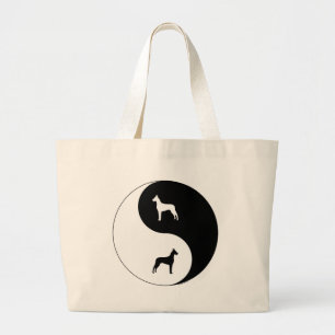 Bolsa Tote Grande Great dane Yin Yang