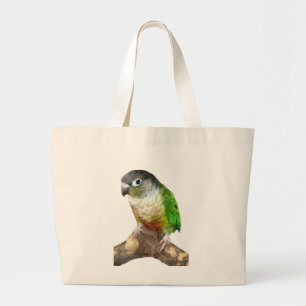 Bolsa Tote Grande Green Cheek Conure