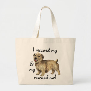 Bolsa Tote Grande Grelha de resgate de Imaal Terrier Large Tote Bag