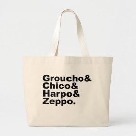 Bolsa Tote Grande Groucho & Chico & Harpo & Zeppo