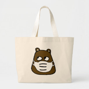 Bolsa Tote Grande Groundhog em Máscara