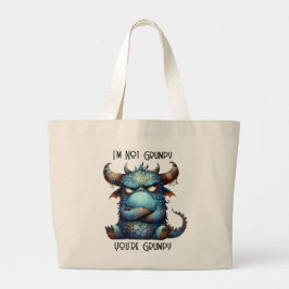 Bolsa Tote Grande Grumpy Monster Tote Bag