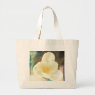 Bolsa Tote Grande Grunge da flor do açafrão