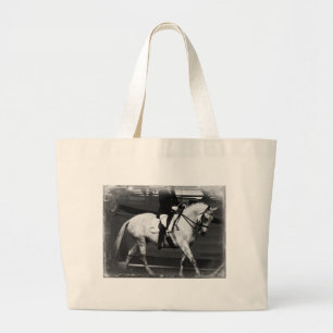 Bolsa Tote Grande Grunge do cavalo do adestramento