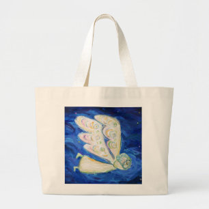 Bolsa Tote Grande Guardian Angel e Sleeping Baby Custom Tote Bags
