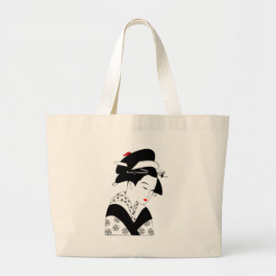 Bolsa Tote Grande Gueixa japonesa