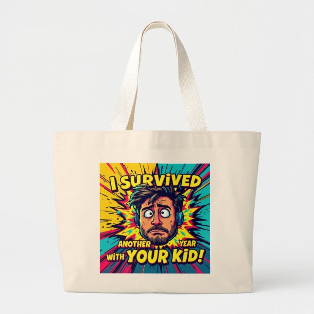 Bolsa Tote Grande Ha-Ha Feriado do Professor (Frente)